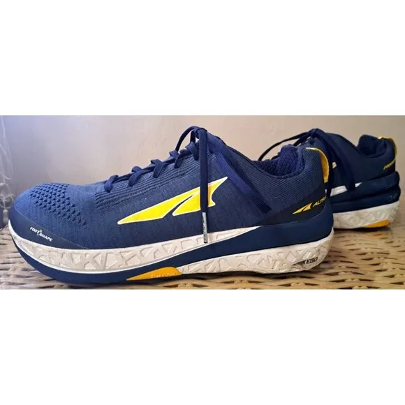 Altra Paradigm Men's 10 Blue Low Cut Lace Up Athletic Sneakers