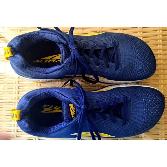Altra Paradigm Men's 10 Blue Low Cut Lace Up Athletic Sneakers