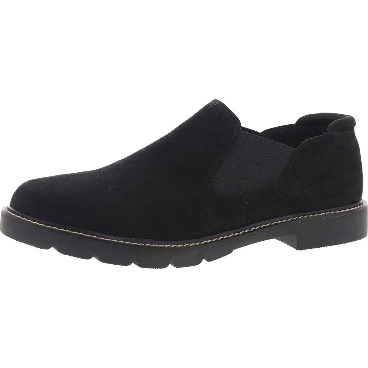Anne Klein Womens Eliza Padded Insole Faux Suede Loafers