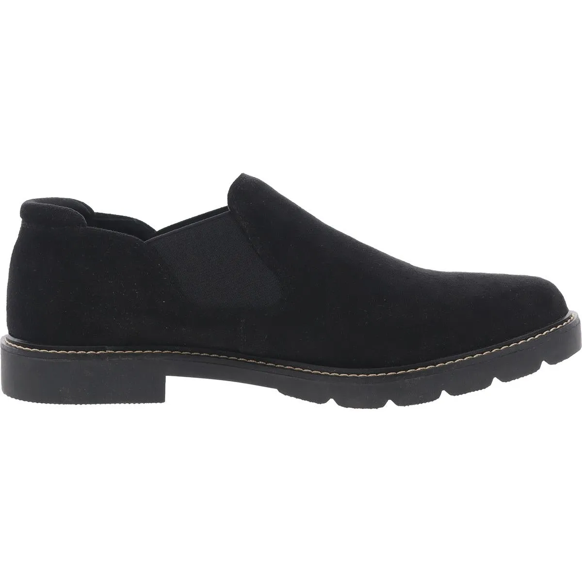Anne Klein Womens Eliza Padded Insole Faux Suede Loafers