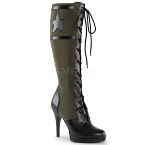 ARENA-2022  Black Pu-Army Green Canvas