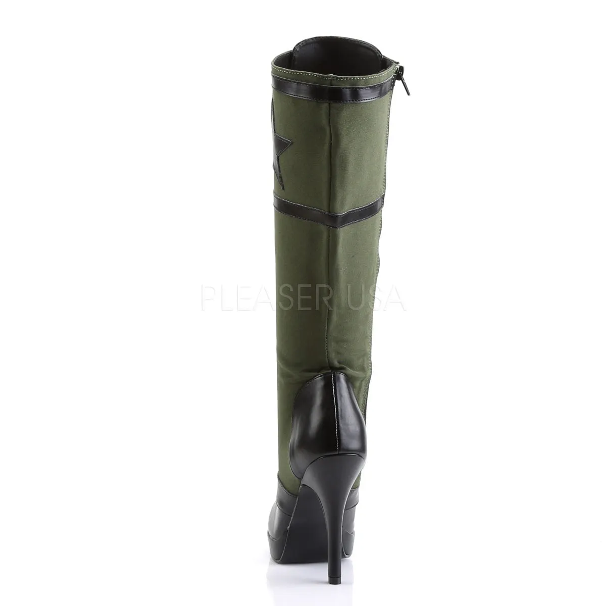 ARENA-2022  Black Pu-Army Green Canvas