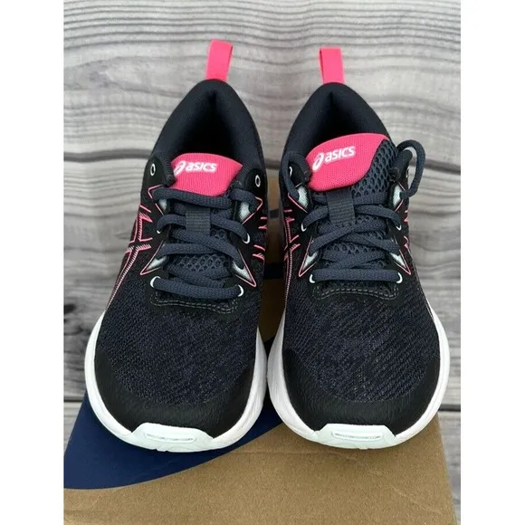 ASICS GEL CUMULUS 25 GS SNEAKERS Youth Girl Size 3 TARMAC / HOT PINK  NEW IN BOX