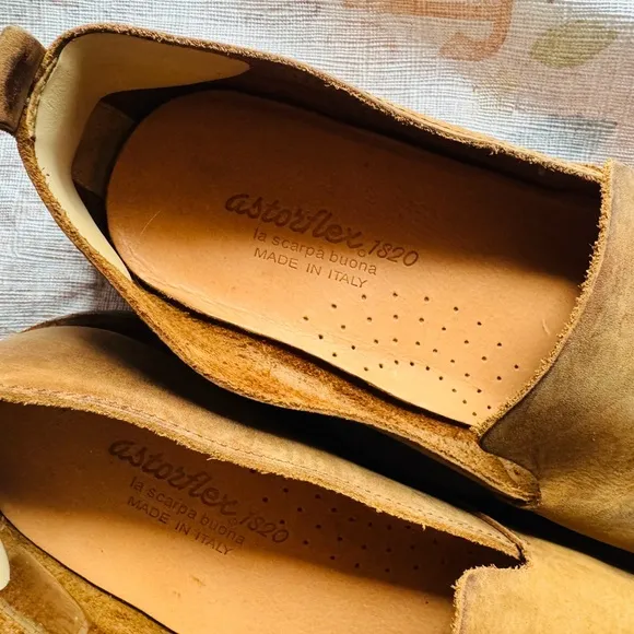 Astorflex Patnoflex Loafer Brown Leather Slip On Mens Shoes Size EU 42/ US 9