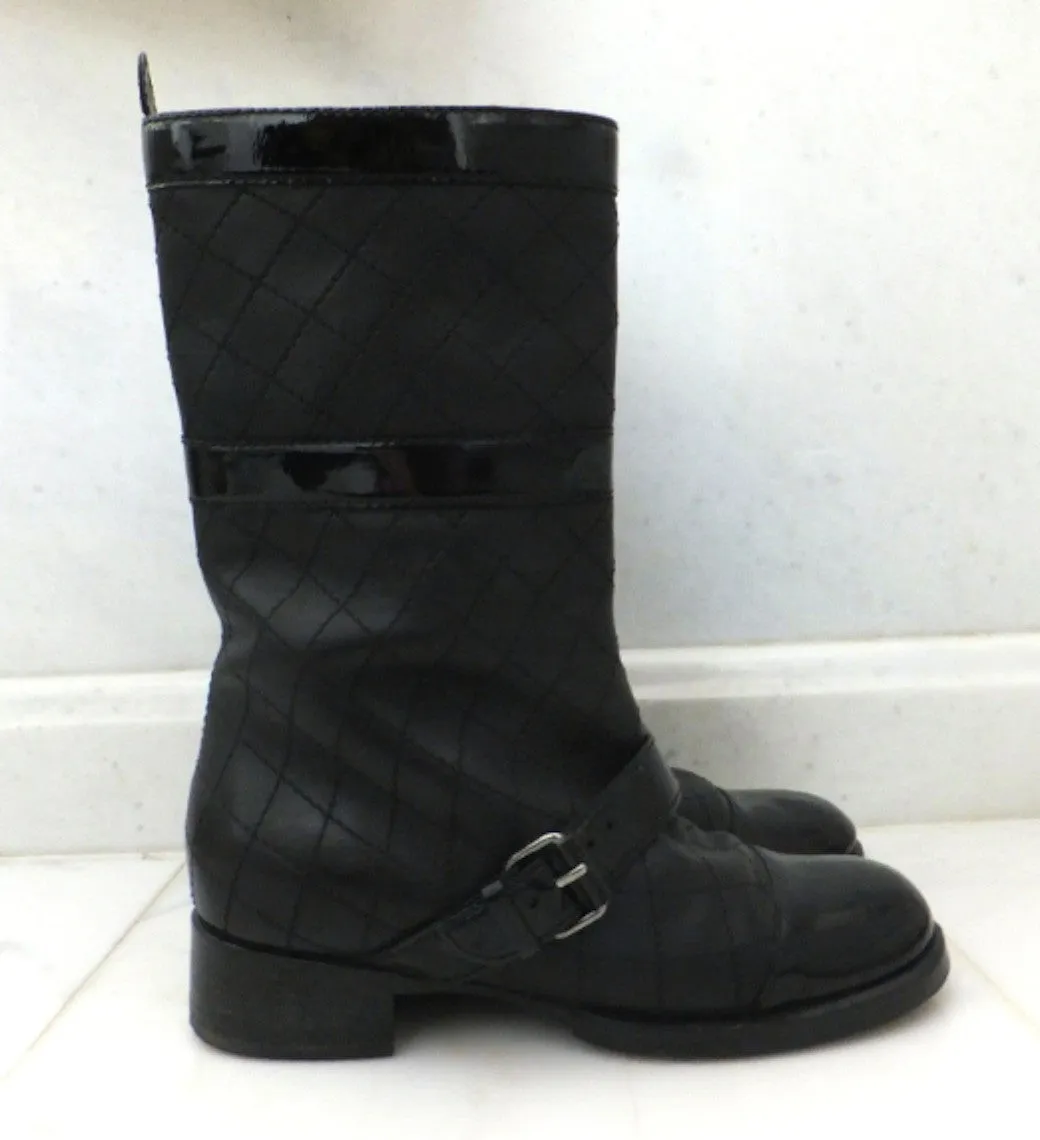 Authentic Chanel Military Runway Boots Sz 6