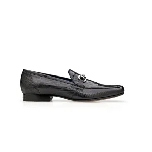 Belvedere Udine in Black Genuine Caiman Crocodile and Lizard Loafers