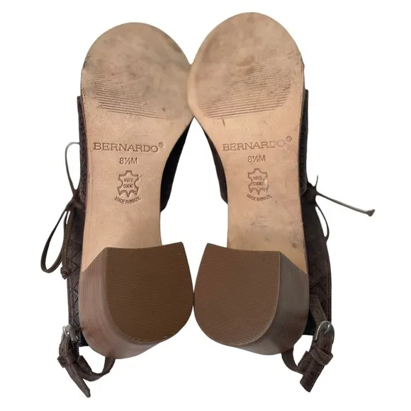 Bernardo Women’s Made in Brazil Brown Heeled Sandals