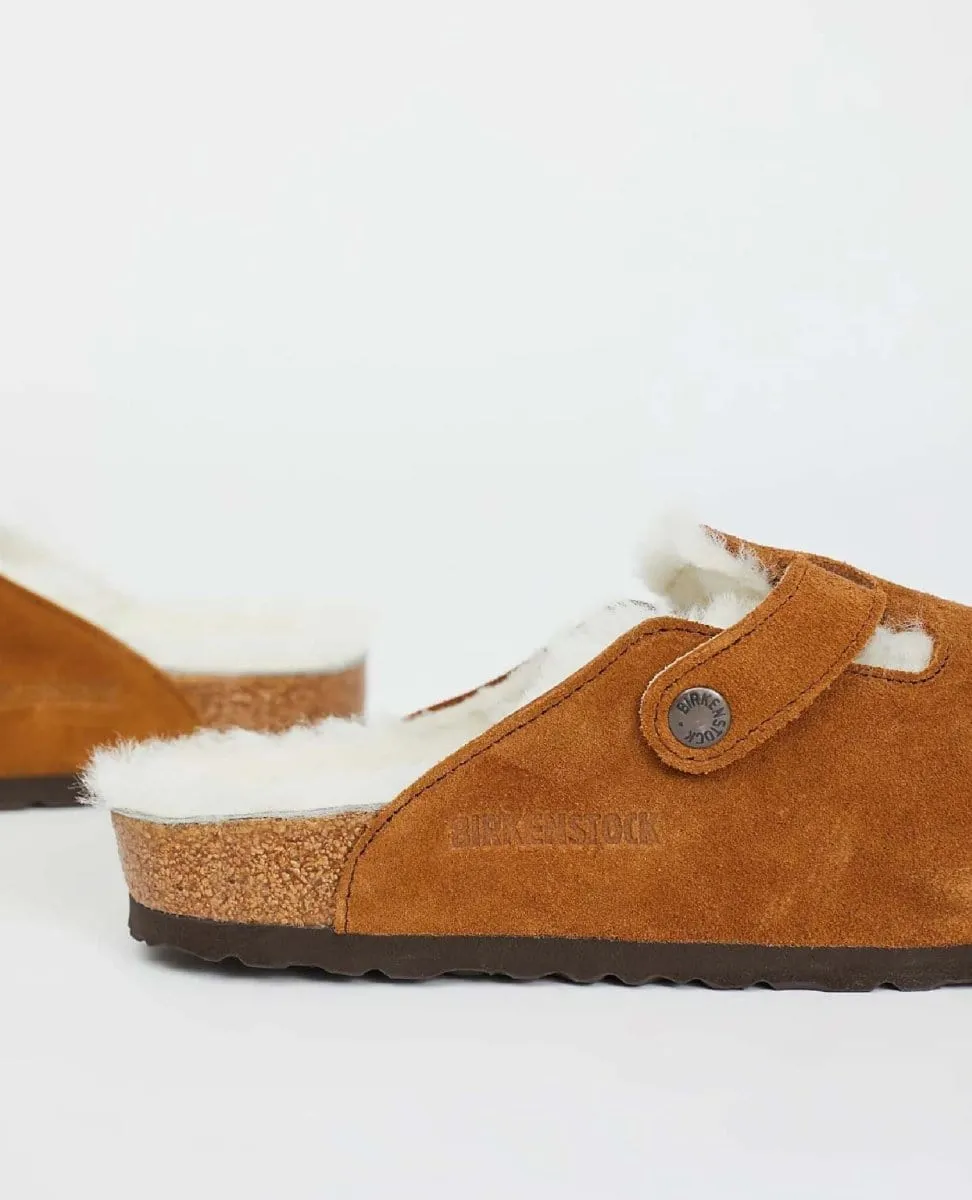 Birkenstock Boston Shearling Mink Clogs