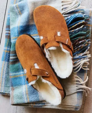 Birkenstock Boston Shearling Mink Clogs