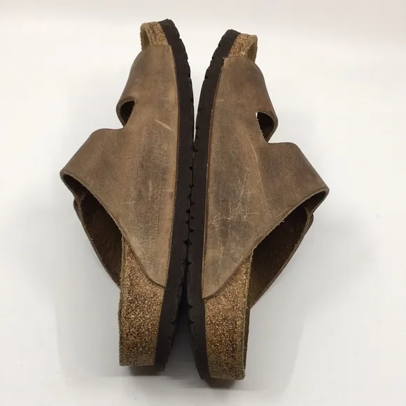 Birkenstock Arizona Brown Leather Sandals – EU Sz 39 Narrow US M 6 W 8 Two Strap