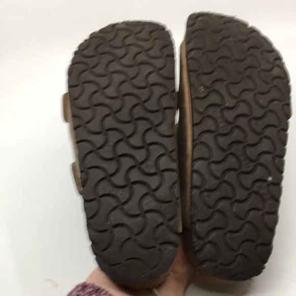 Birkenstock Arizona Brown Leather Sandals – EU Sz 39 Narrow US M 6 W 8 Two Strap