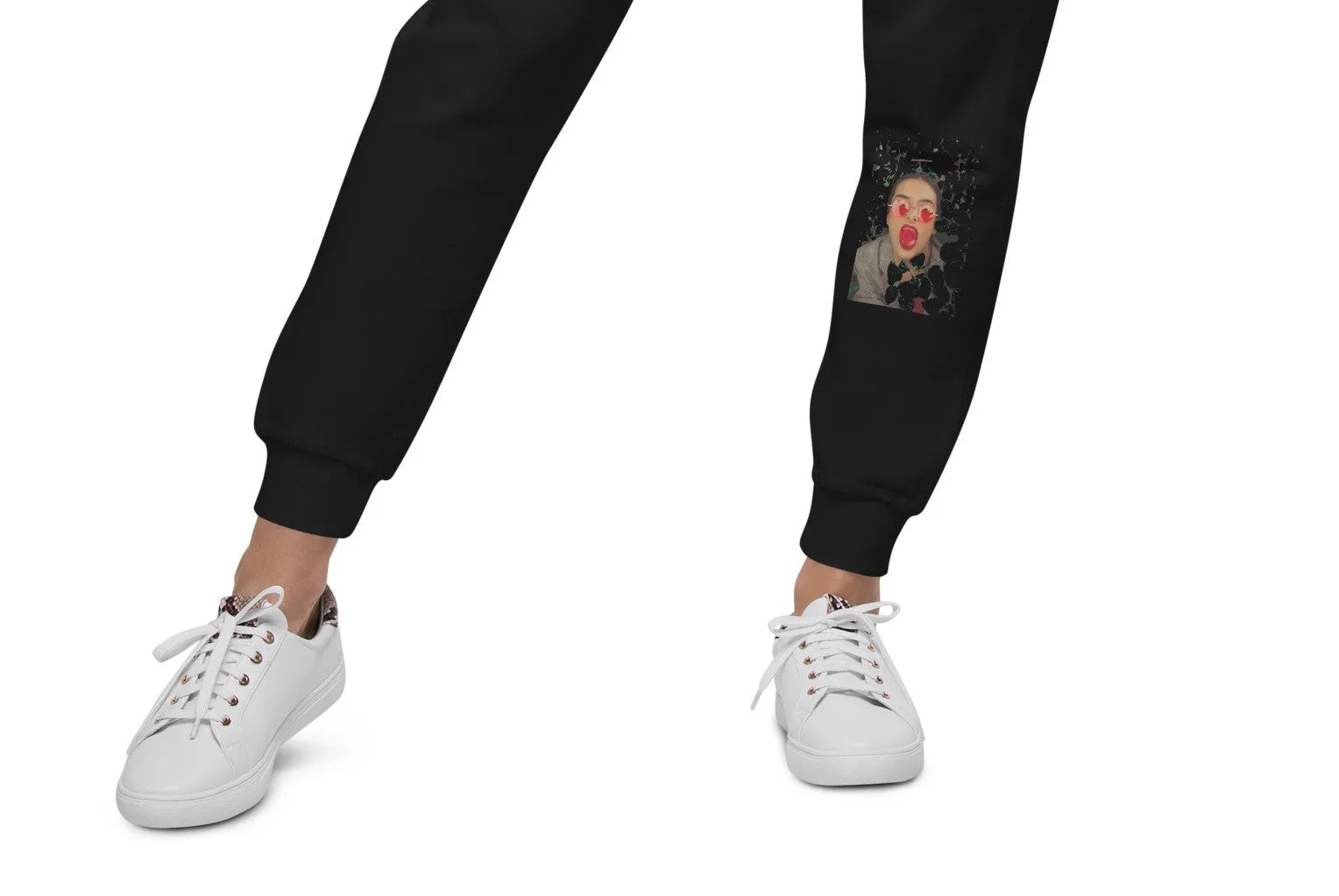 Black fleece sweatpants