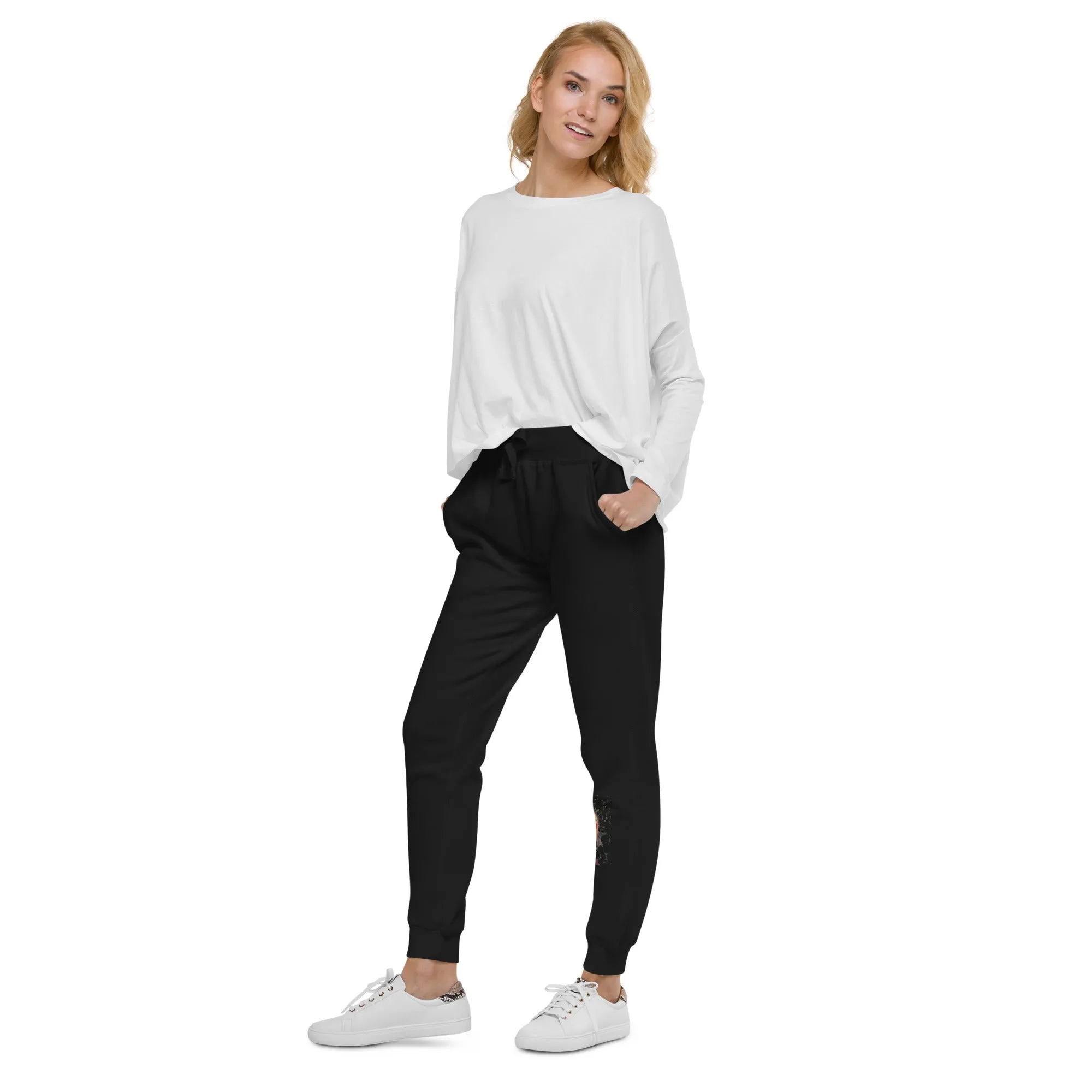 Black fleece sweatpants