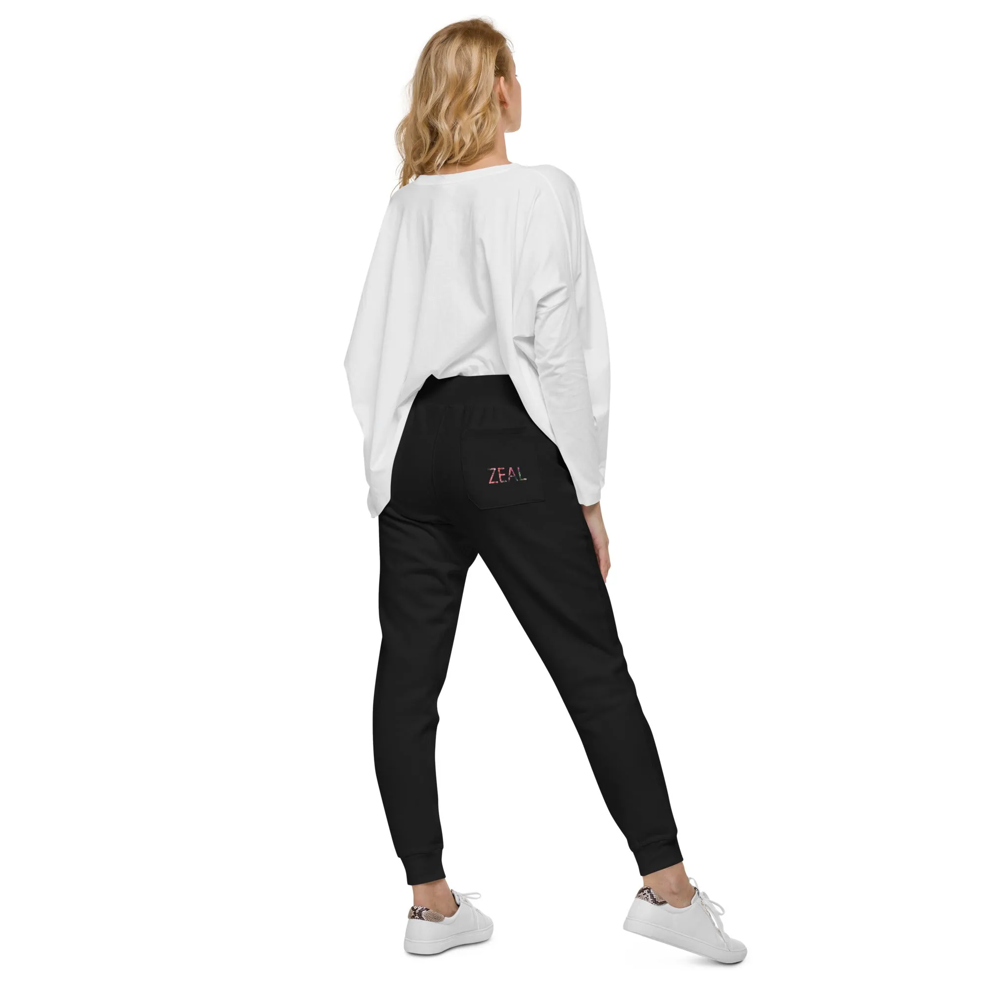Black fleece sweatpants