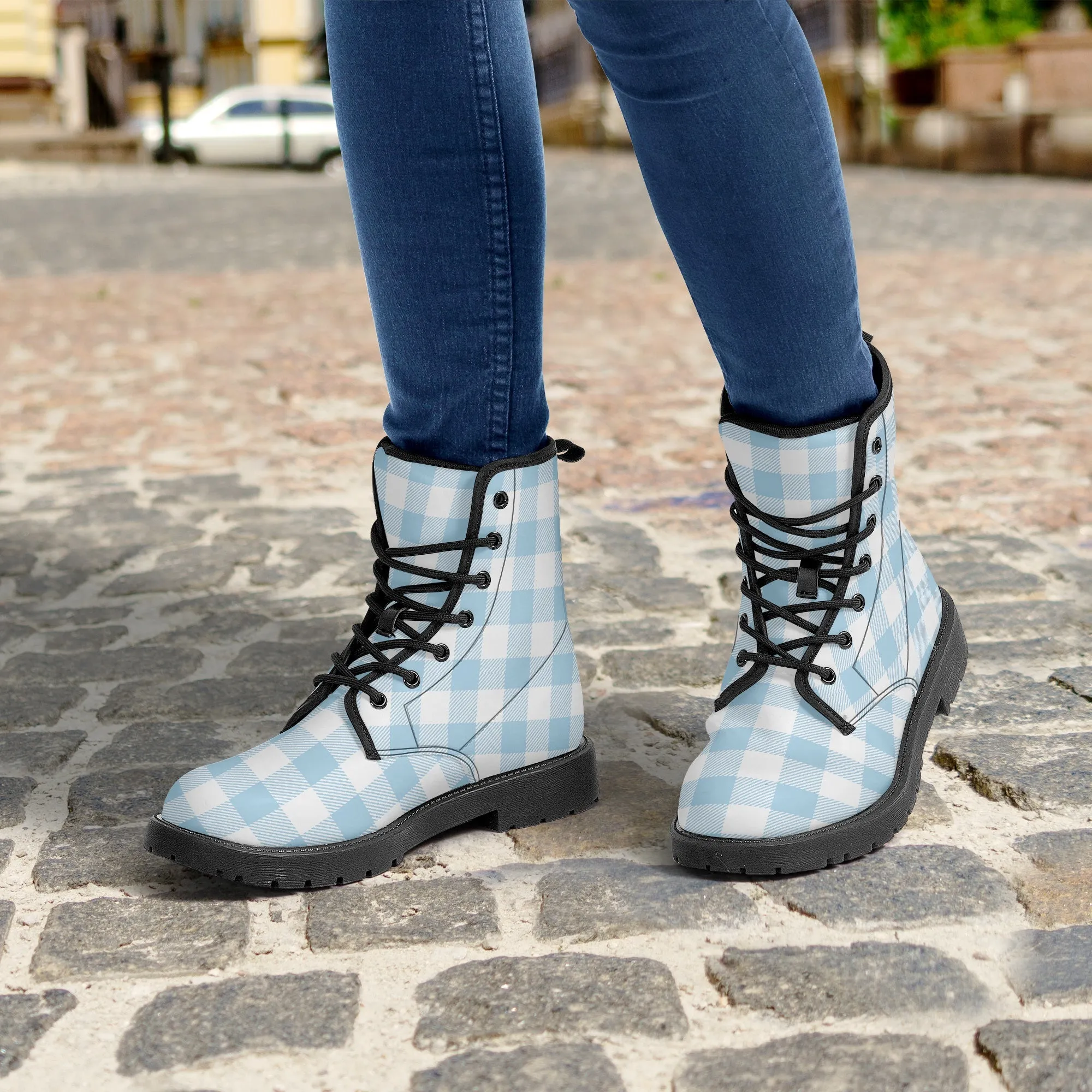 Blue Checkered