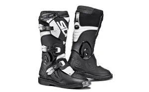 Boots Flame  Black White