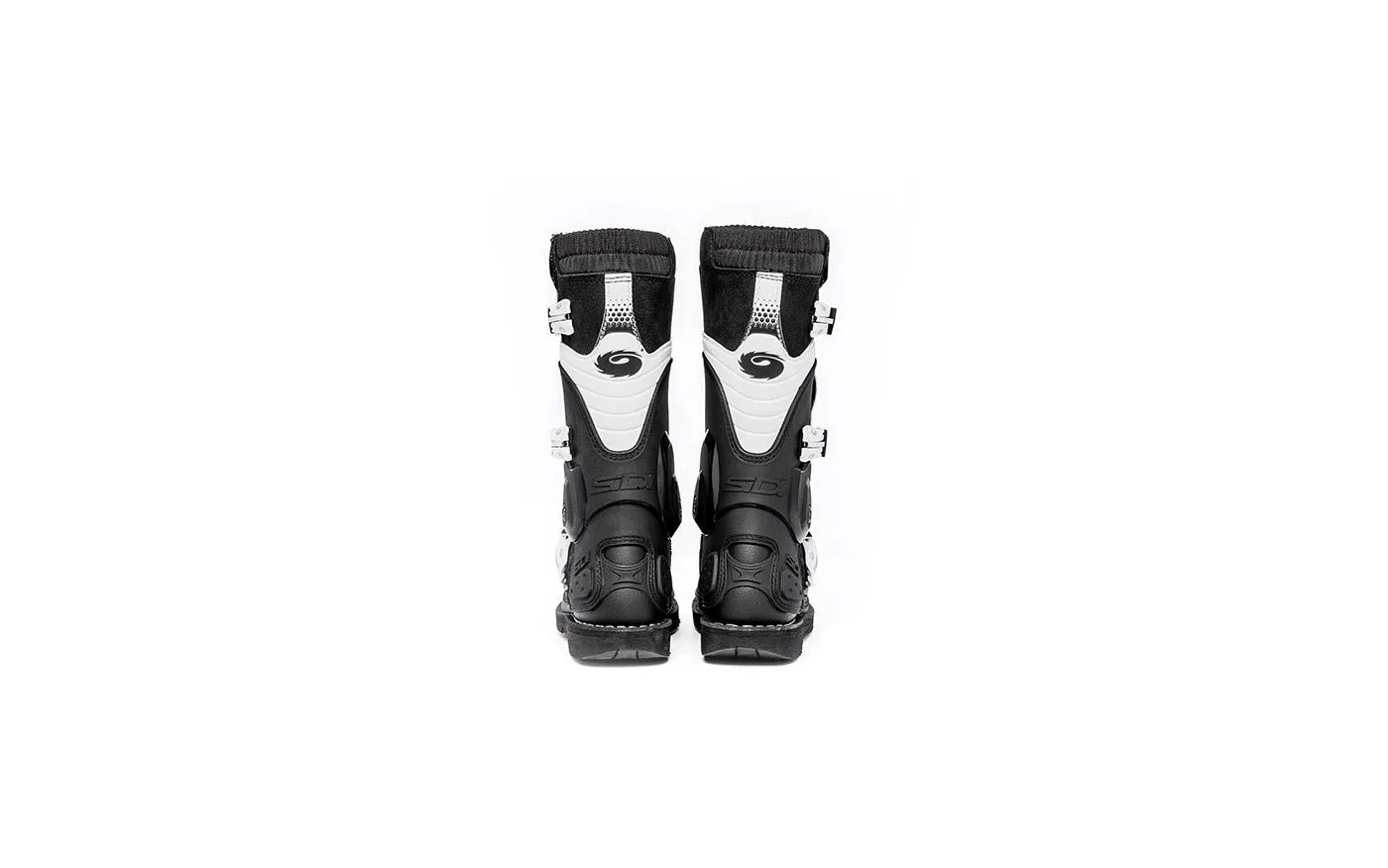 Boots Flame  Black White