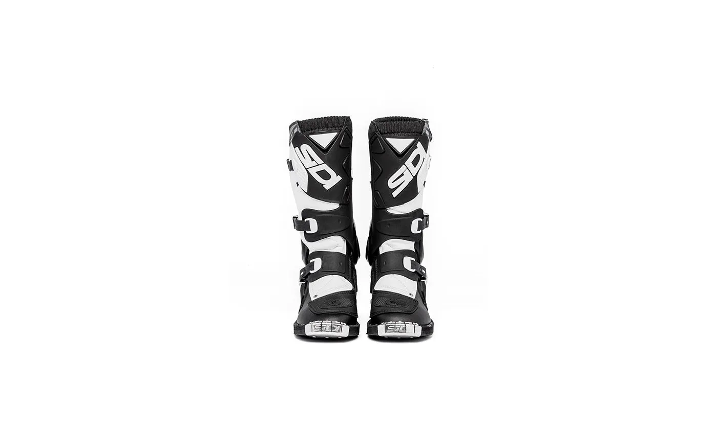 Boots Flame  Black White