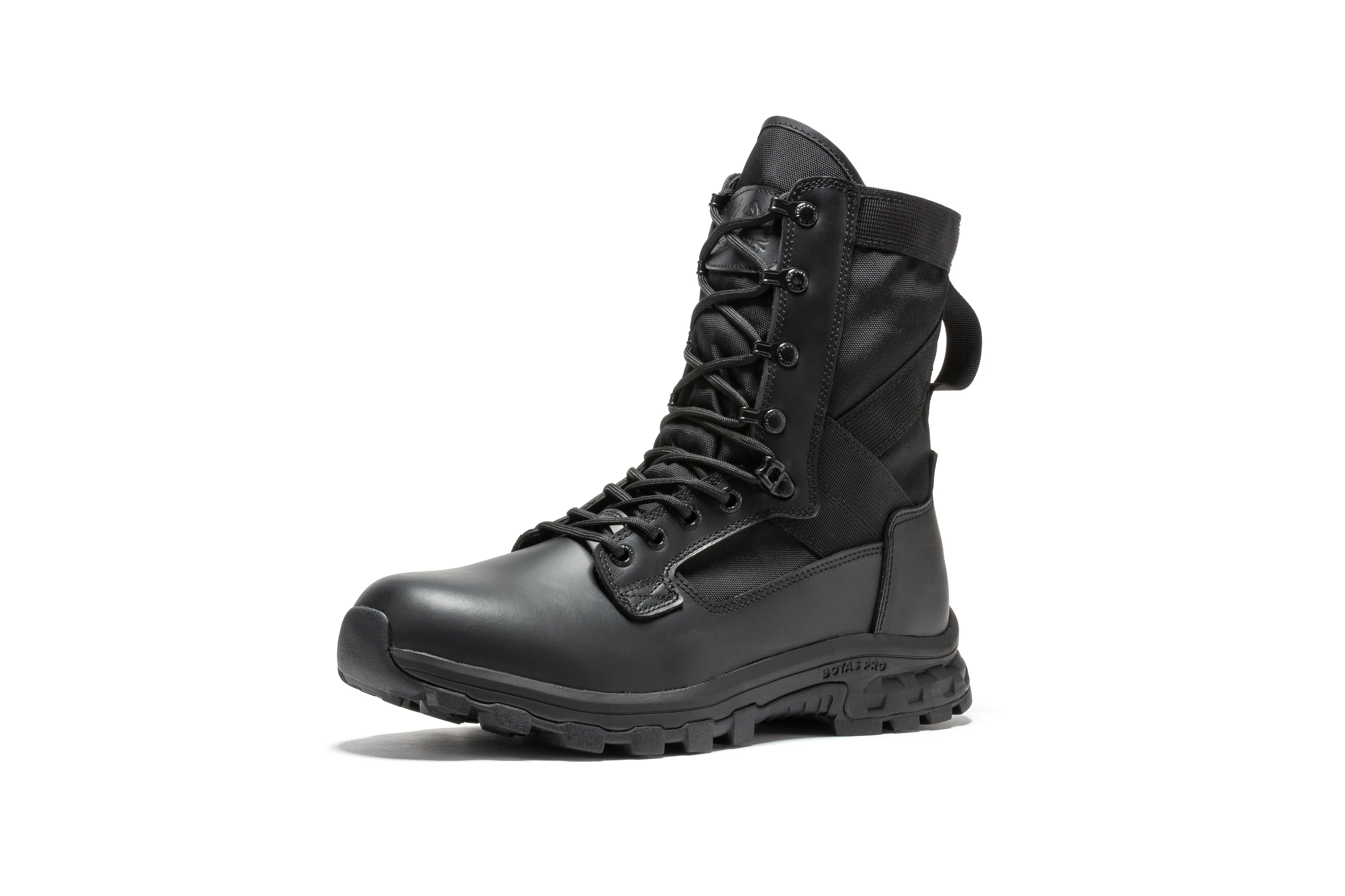 Botas Pro Black Men's 8 inch Side Zipper Military Tactical Boots BP401BK