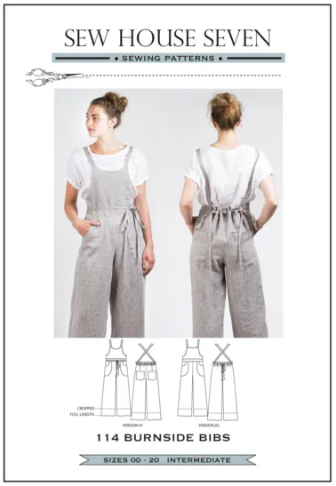 Burnside Bibs Sewing Pattern --- Sew House Seven