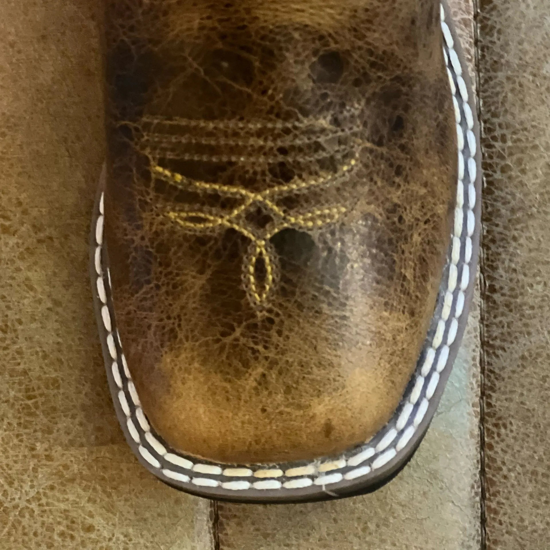 Burnt Brown / Cactus Navy Toddler and Kids Boots
