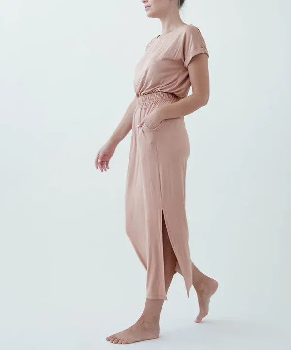 Casual Bamboo Blouse-Style One Piece