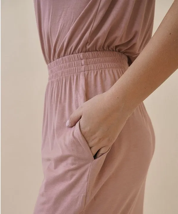 Casual Bamboo Blouse-Style One Piece