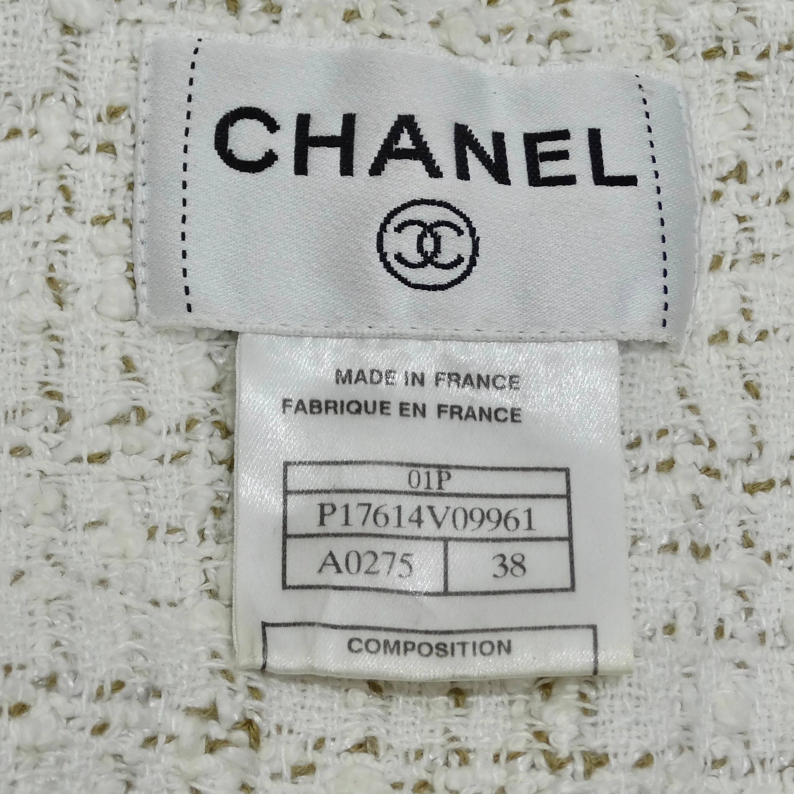 Chanel 2001 Runway Tweed Overall Jumpsuit