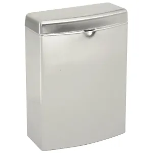Commercial Restroom Sanitary Napkin Disposal, Roval-Surface-Mounted, Stainless Steel ASI 20852