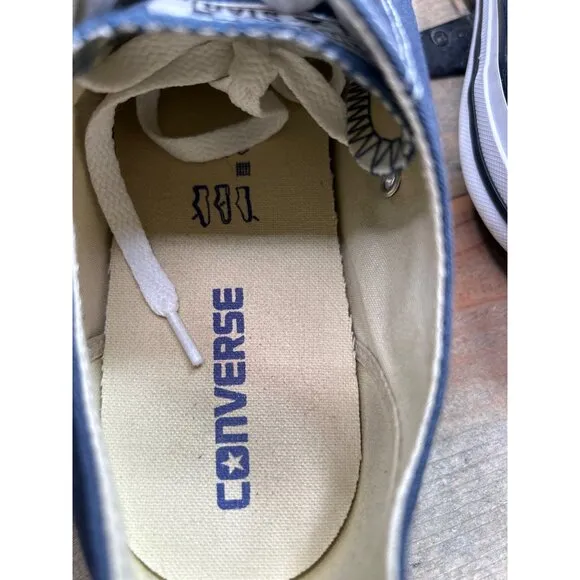 Converse M9697C Unisex Low Top Canvas Sneakers Navy - US M10 W12 Eu44