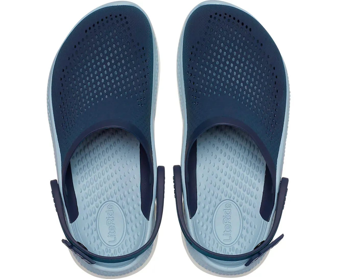 Crocs Adults Unisex LiteRide 360 Cushioned Slip On Clogs In Navy/Blue Grey