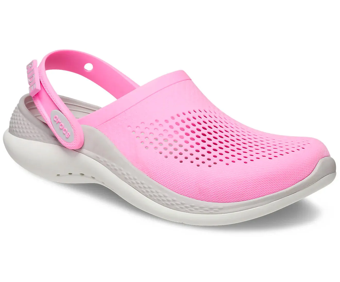 Crocs Adults Unisex LiteRide 360 Cushioned Slip On Clogs In Taffy Pink