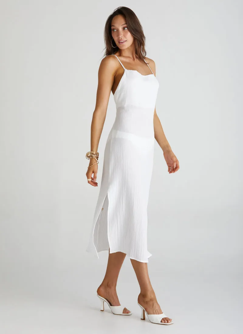 Cross Back Midi Dress