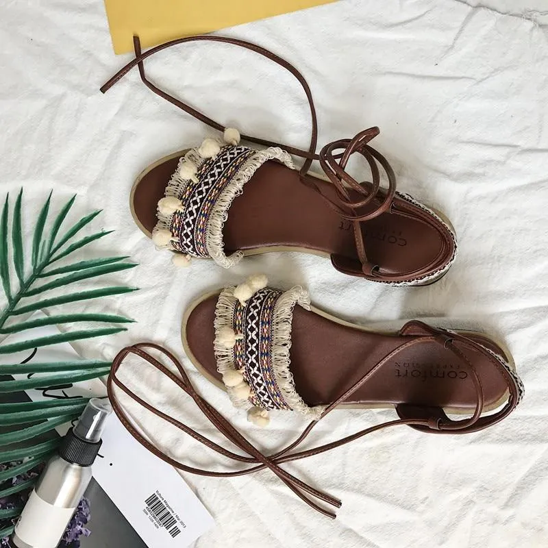 Designer Gladiator Sandals Flat Shoes