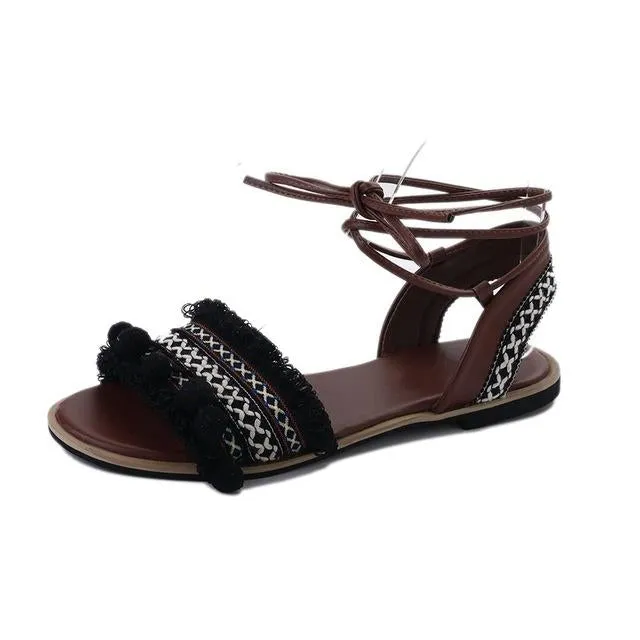 Designer Gladiator Sandals Flat Shoes