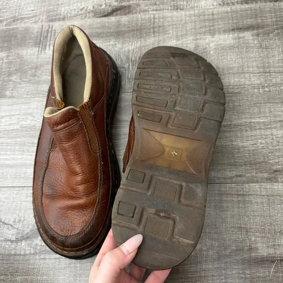 Dr. Martens Lennon Air Wair Brown Leather Slip On Loafers Size 10
