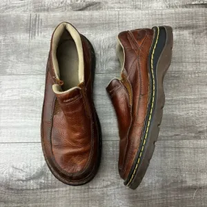 Dr. Martens Lennon Air Wair Brown Leather Slip On Loafers Size 10