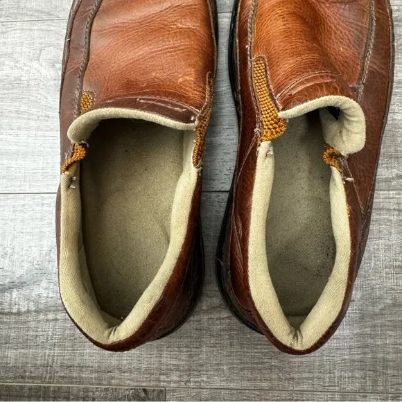 Dr. Martens Lennon Air Wair Brown Leather Slip On Loafers Size 10