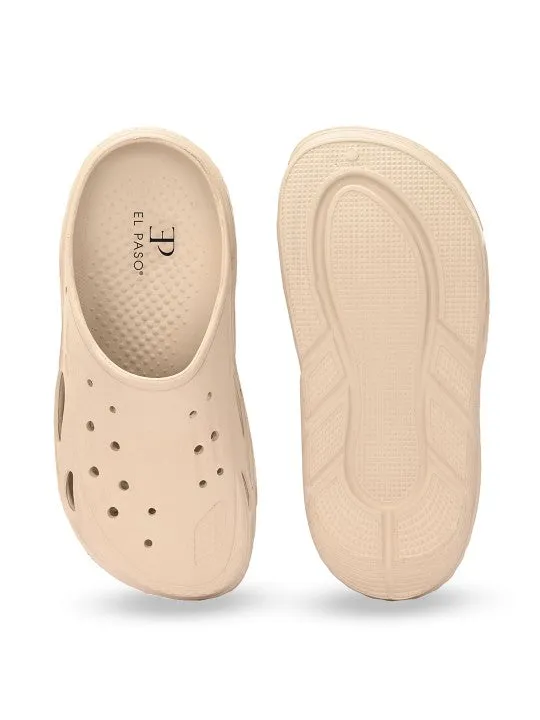 El Paso Men Round Toe Clogs