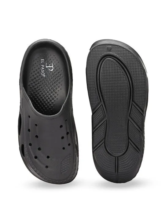El Paso Men Round Toe Clogs