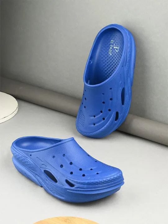 El Paso Men Round Toe Clogs