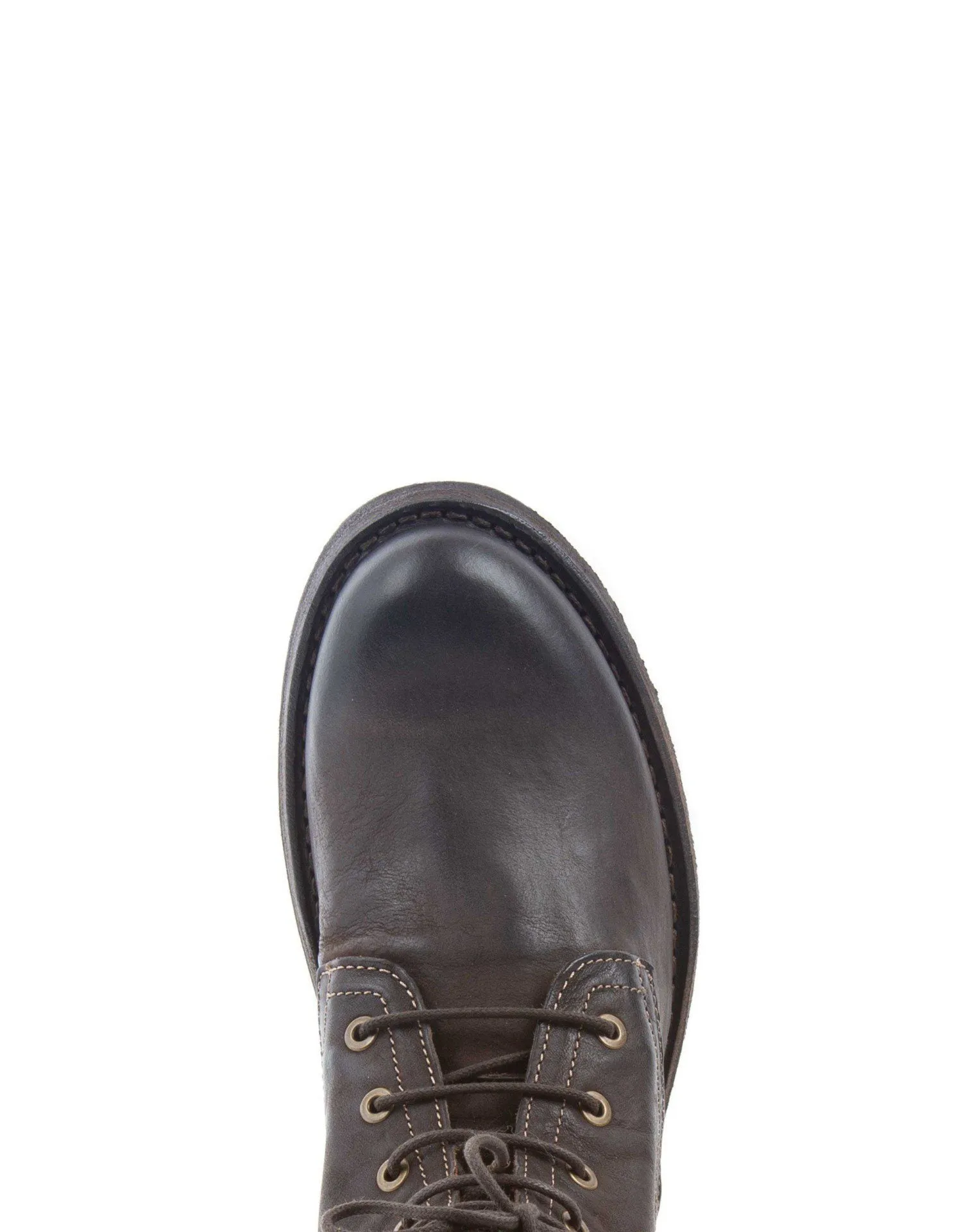ELME Brown Leather Lace-up Boots