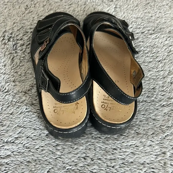 Fidelio Hallux Fabia cross strap with back strap sandals size 41 (10.5 US) black