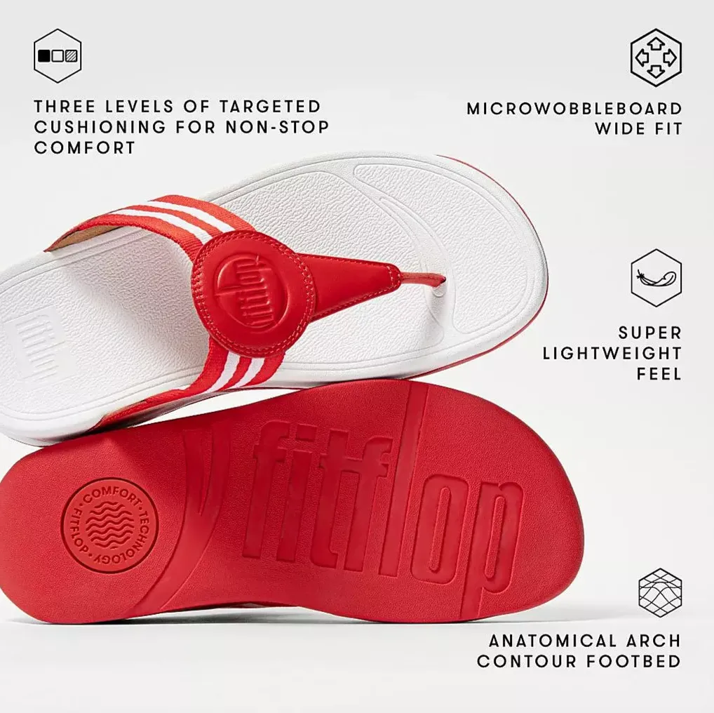 FitFlop WALKSTAR Leather Toe-Post Sandals