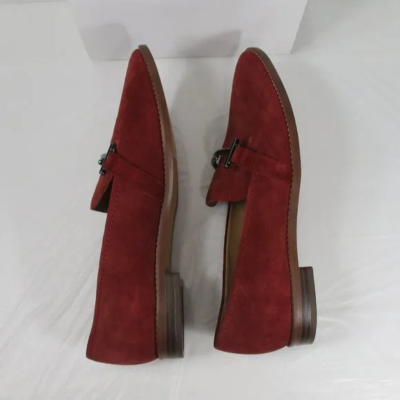 FRANCO SARTO Harlow Red Loafers/Flats NWOT Size 10