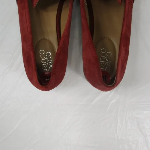 FRANCO SARTO Harlow Red Loafers/Flats NWOT Size 10