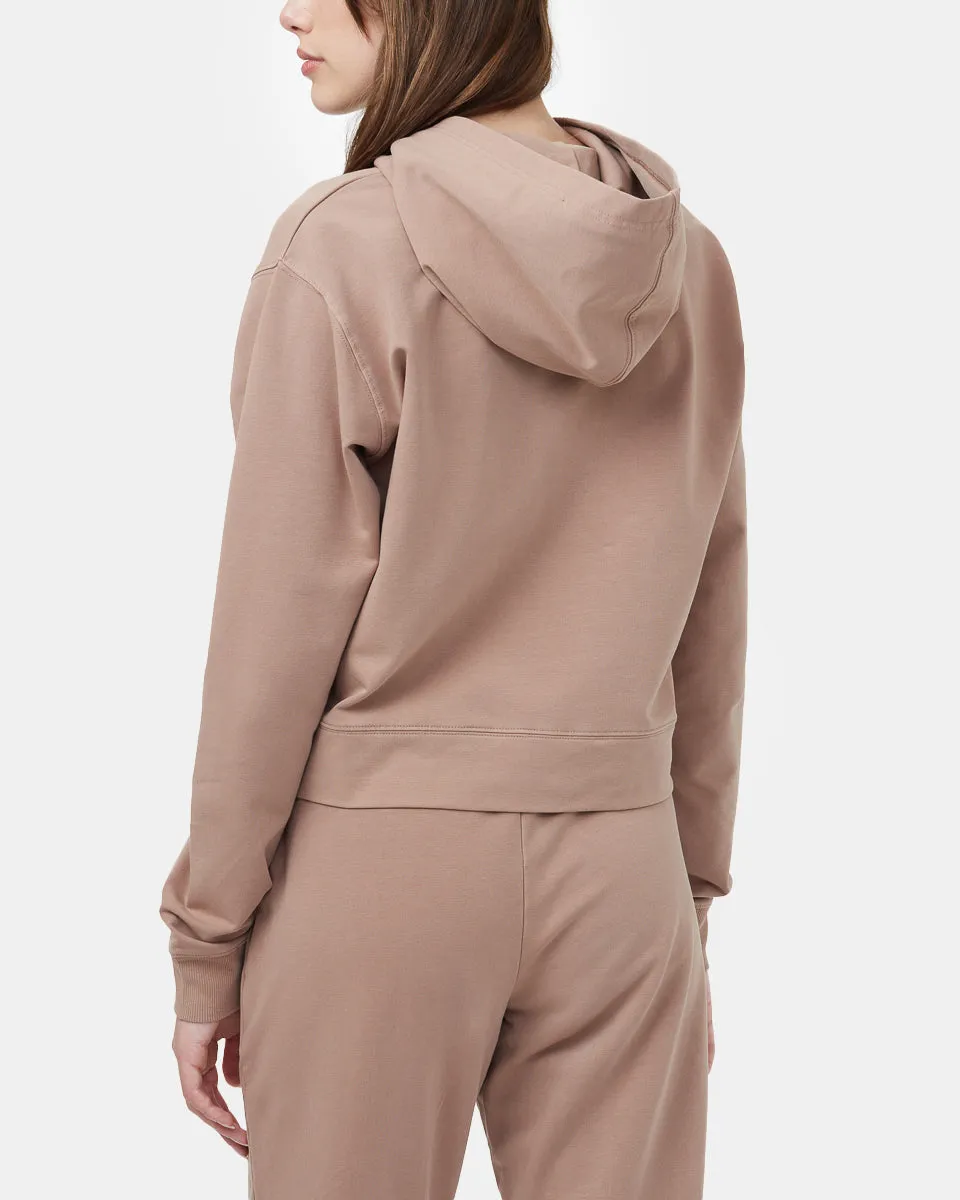 French Terry Cropped Hoodie