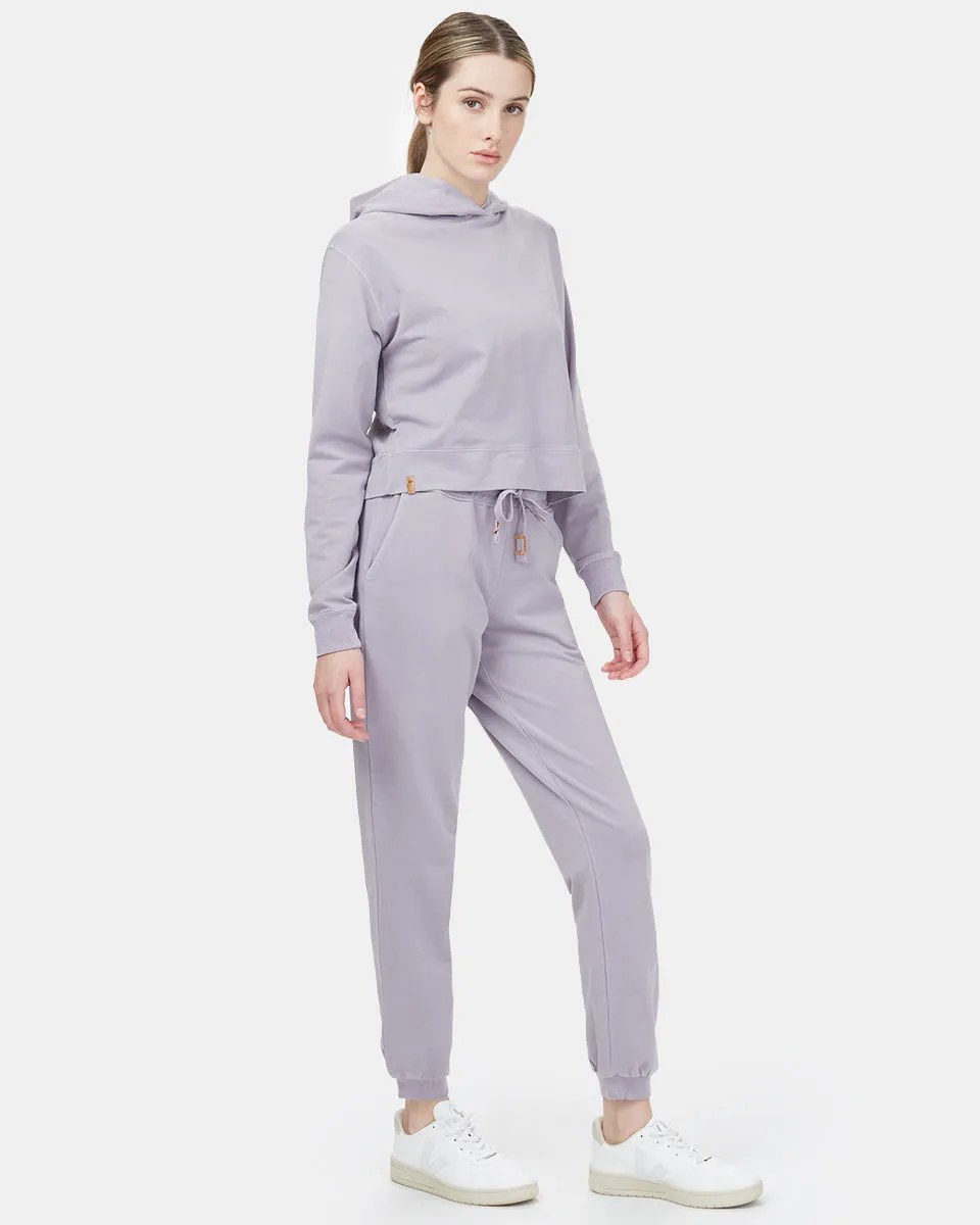 French Terry Cropped Hoodie