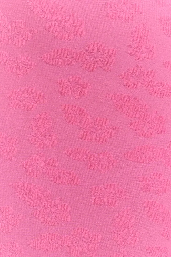 Fresh As The Tropics Midi Dress Pink