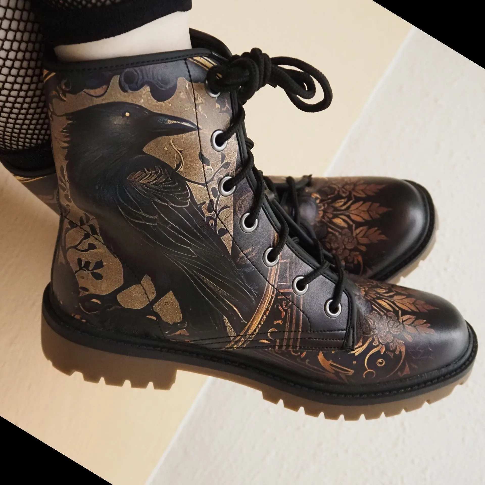 Golden Raven Guardian Boots